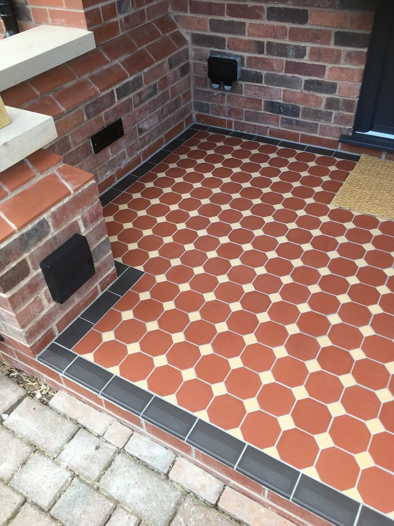 Geometric octagon floor